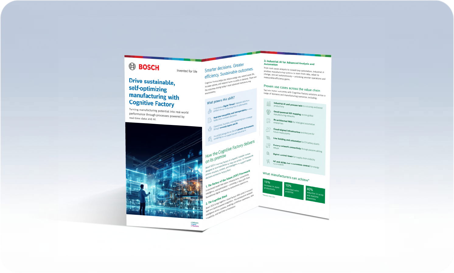 Drive sustainable, self-optimizing manufacturing with Cognitive Factory